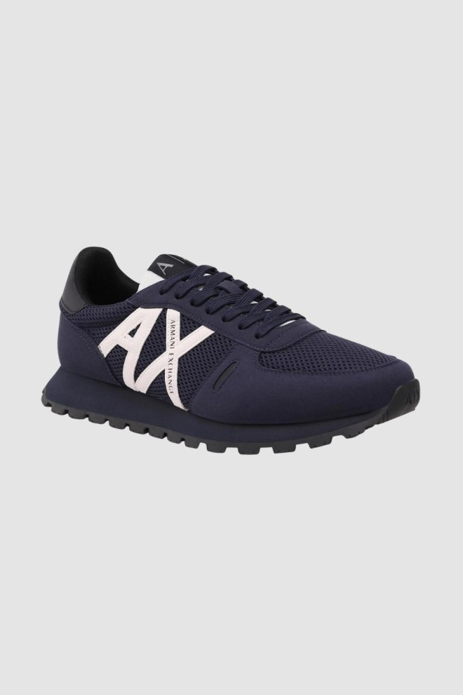 ARMANI EXCHANGE navy blue sneakers