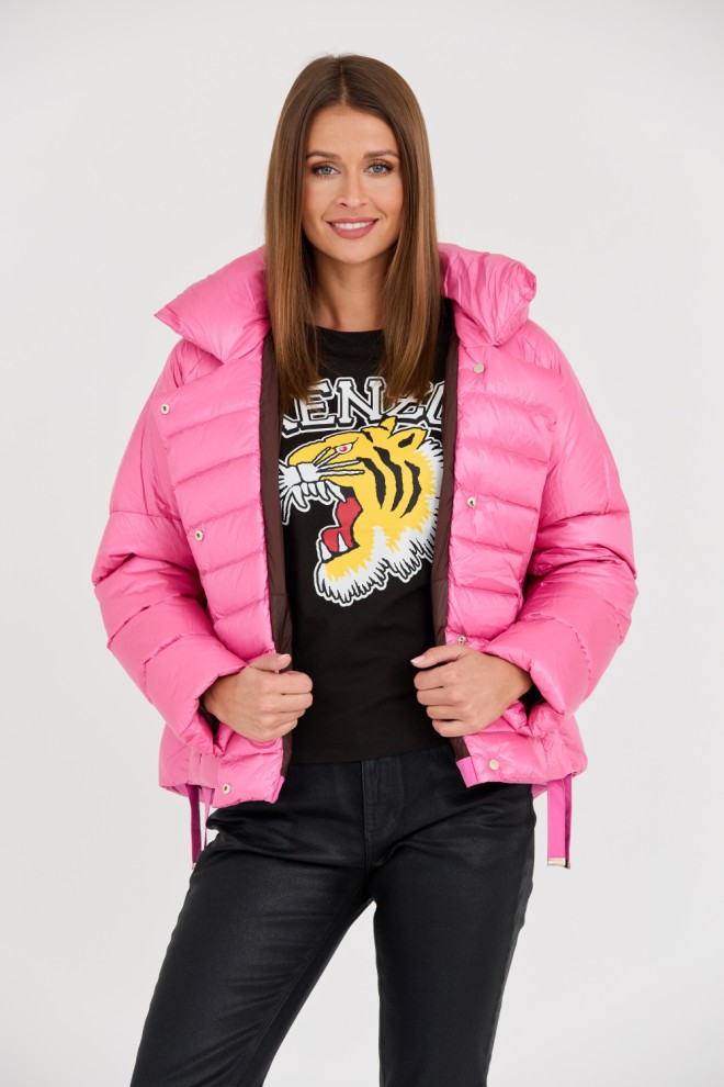 DIEGO M Jachetă roz pentru femei