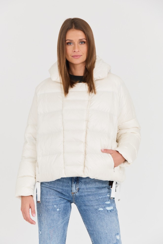 DIEGO M Jachetă albă pentru femei
