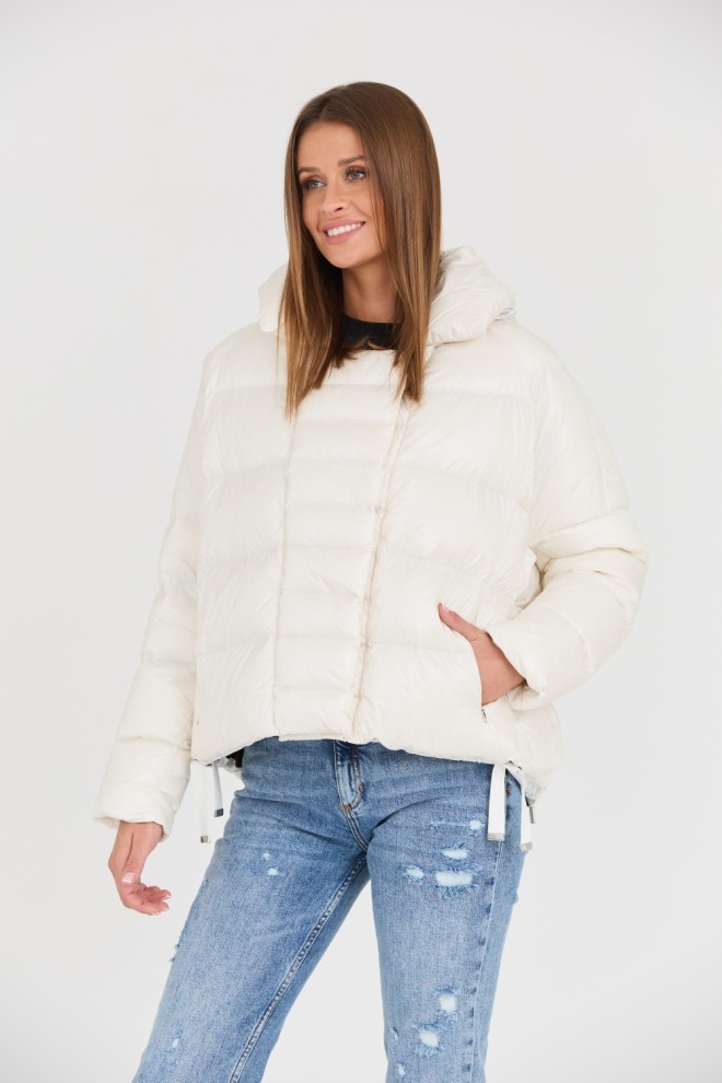 DIEGO M Jachetă albă pentru femei