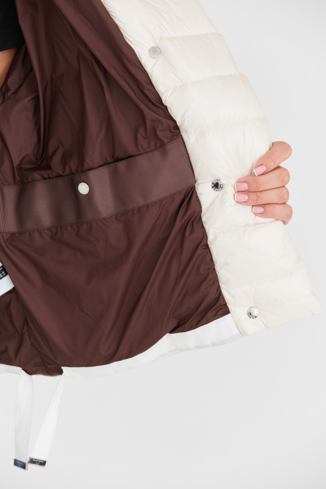 DIEGO M Jachetă albă pentru femei