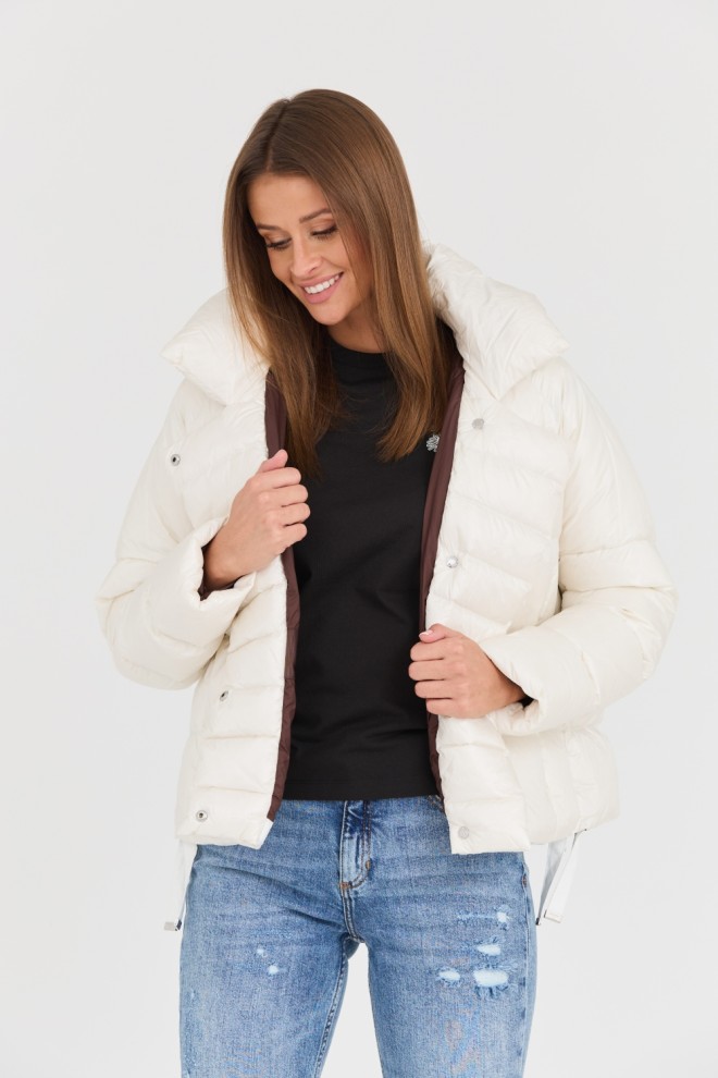 DIEGO M Jachetă albă pentru femei