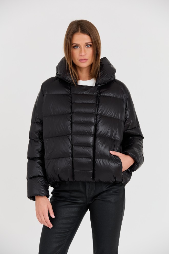 DIEGO M Jachetă neagră pentru femei