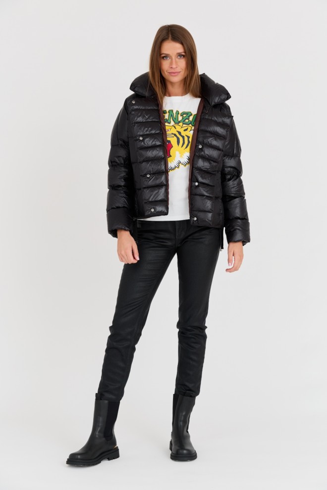 DIEGO M Jachetă neagră pentru femei