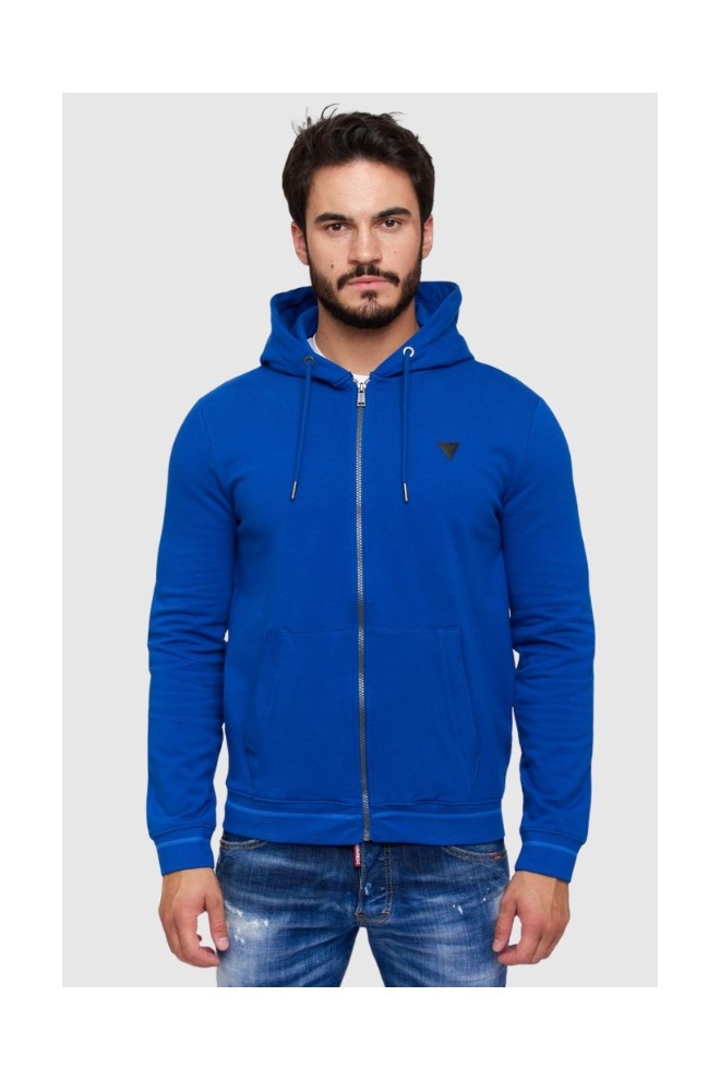 GUESS Blue men's hooded sweatshirt