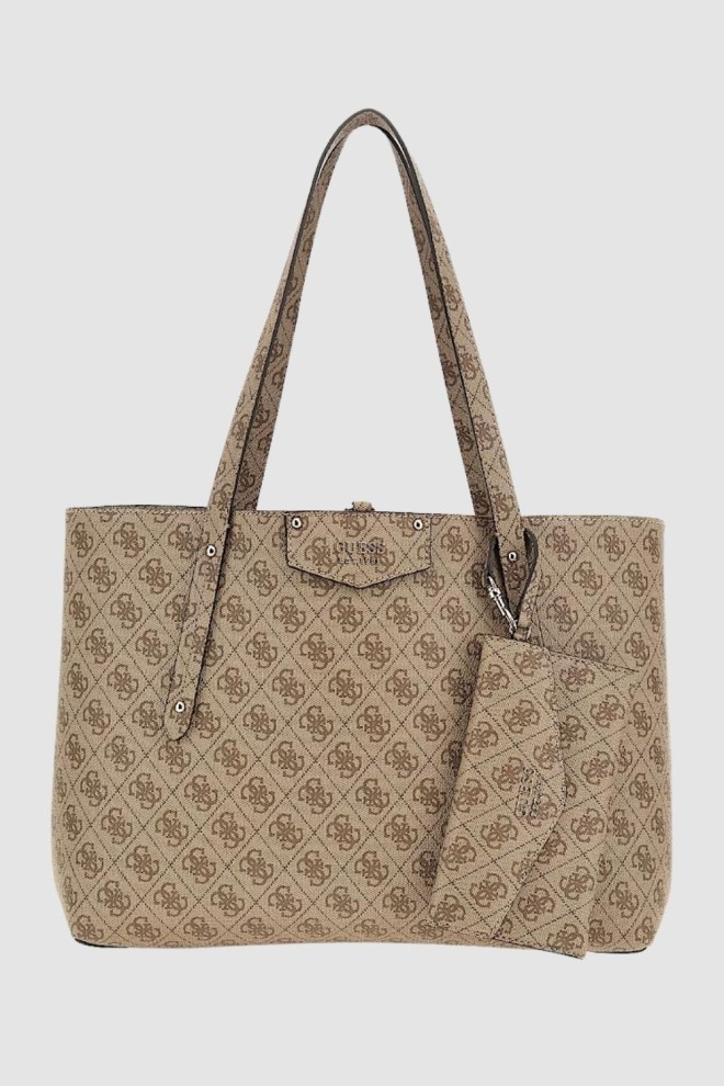 Сумка-шоппер GUESS Brown Eco Brenton Tote