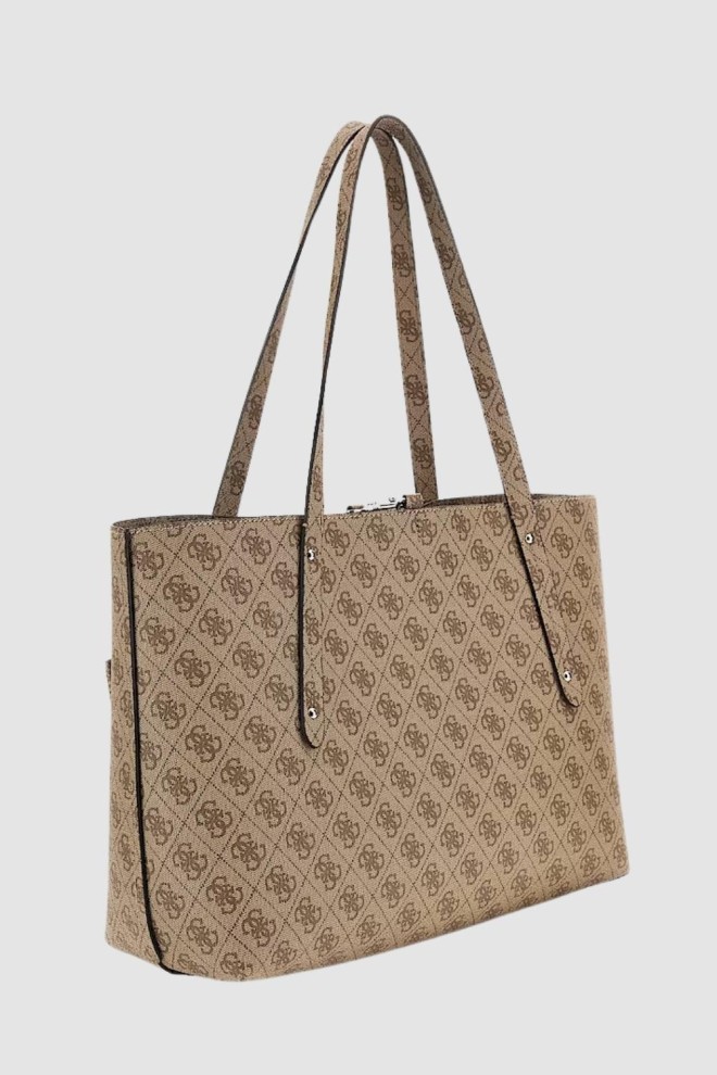 GUESS Brown Eco Brenton Tote Shopper Bag