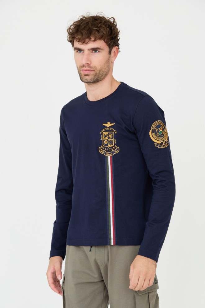 AERONAUTICA MILITARE Granatowy longsleeve