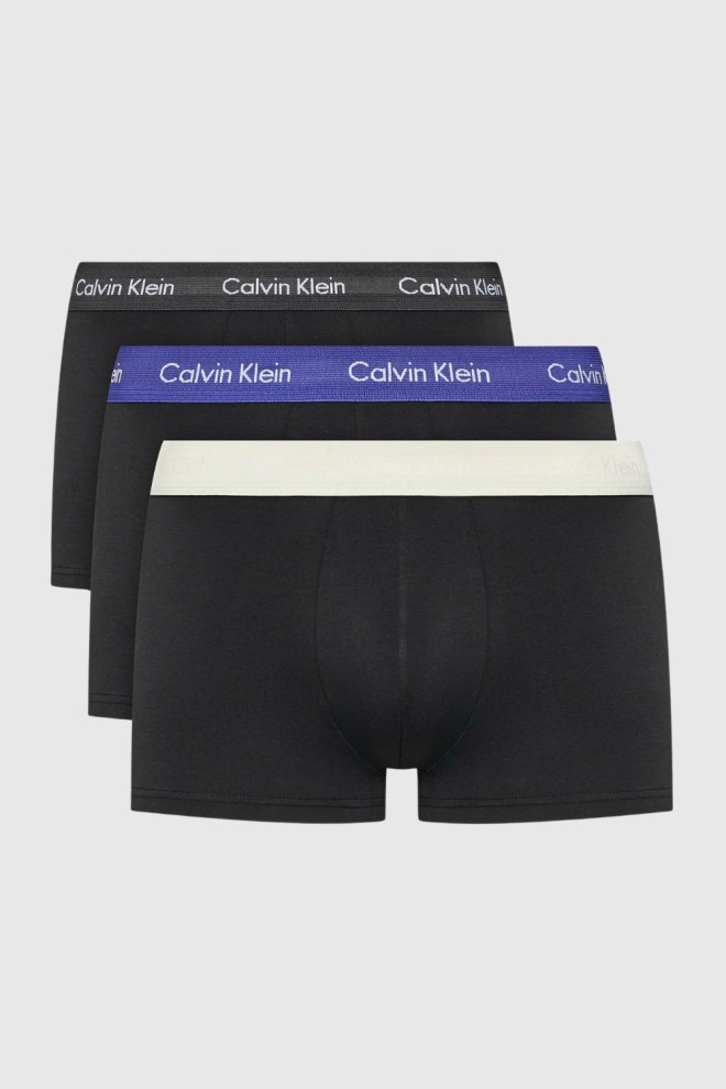 CALVIN KLEIN Чорний комплект нижньої білизни Low Rise Trunk 3PACK