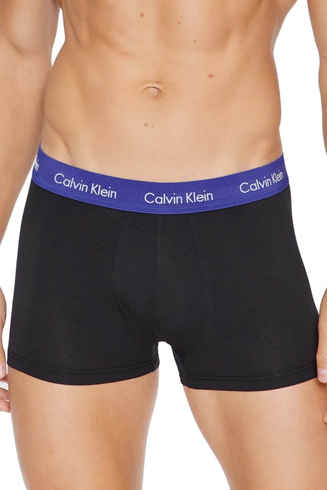 CALVIN KLEIN Чорний комплект нижньої білизни Low Rise Trunk 3PACK