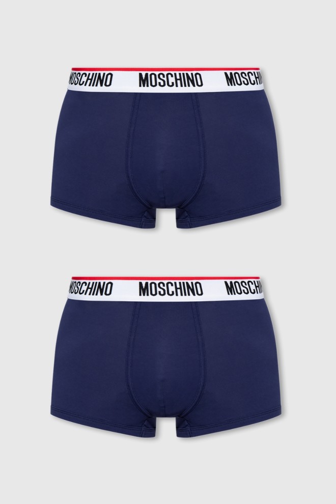 MOSCHINO Navy blue men's boxer shorts 3PACK