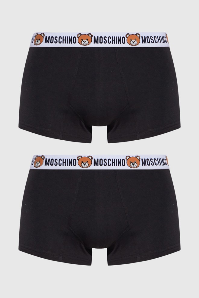 MOSCHINO Men's black boxer shorts set 2PACK