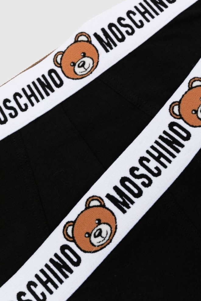 MOSCHINO Men's black boxer shorts set 2PACK