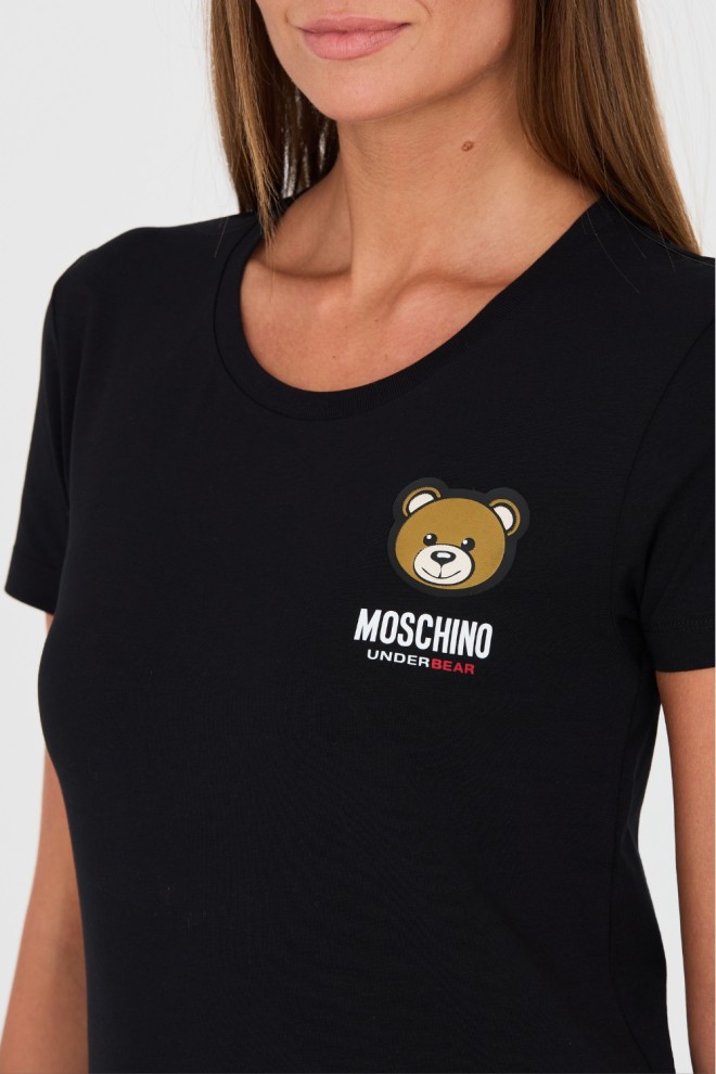 MOSCHINO Чорна Футболка