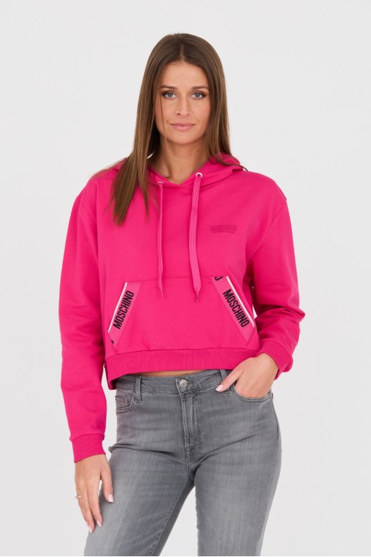 MOSCHINO Hanorac roz cu...