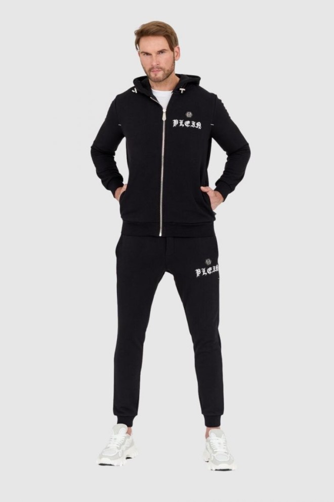 PHILIPP PLEIN Чорний чоловічий костюм з готичним логотипом