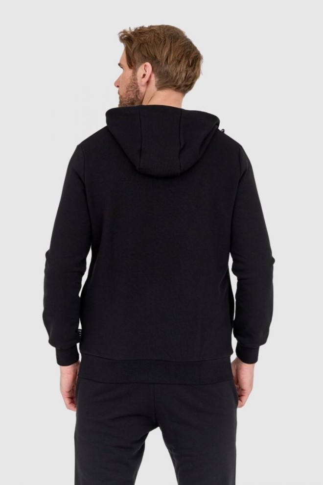 PHILIPP PLEIN Black men's tracksuit with gothic logo