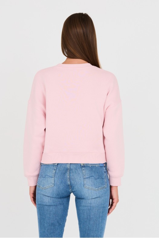 GUESS Pink short sweatshirt