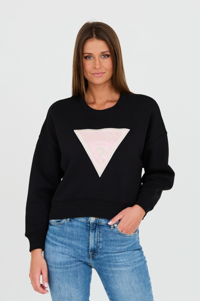 GUESS Black short sweatshirt