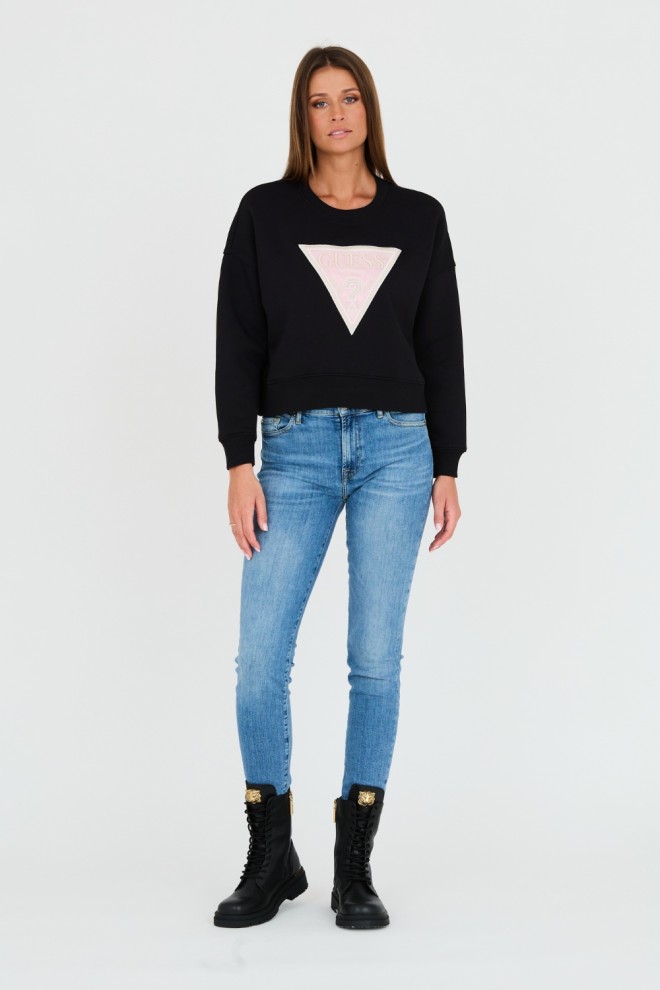 GUESS Black short sweatshirt