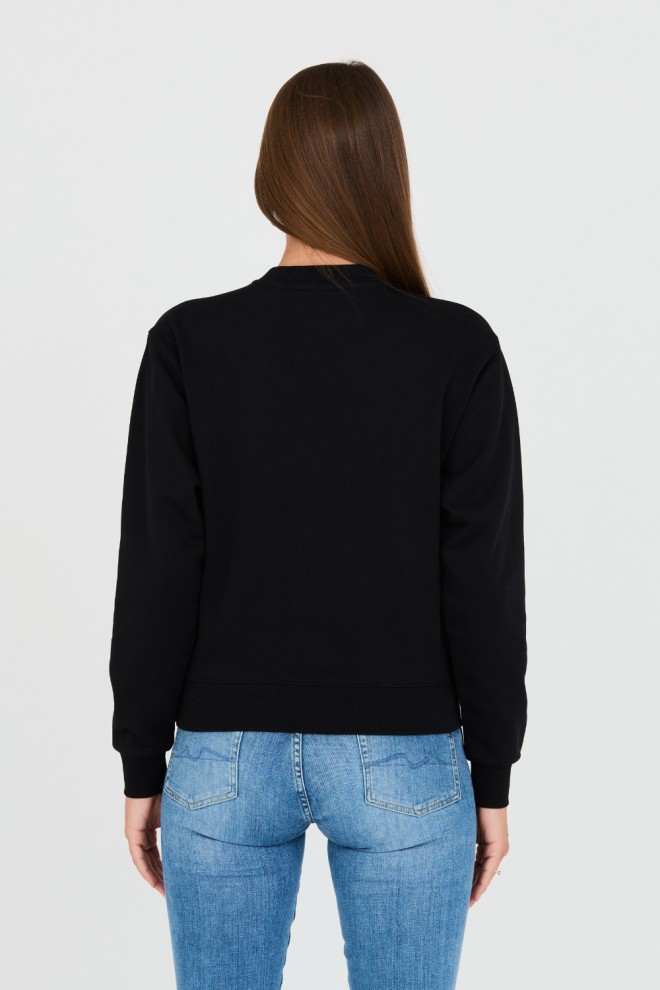 GUESS Black sweatshirt with zircons