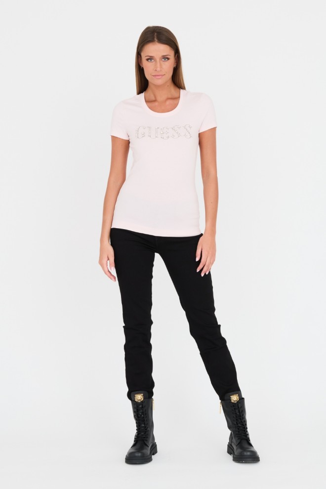 GUESS Roz Femei bumbac pietre Logo Tee