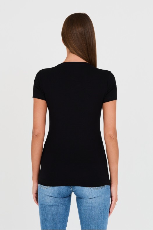 GUESS Tricou negru din...