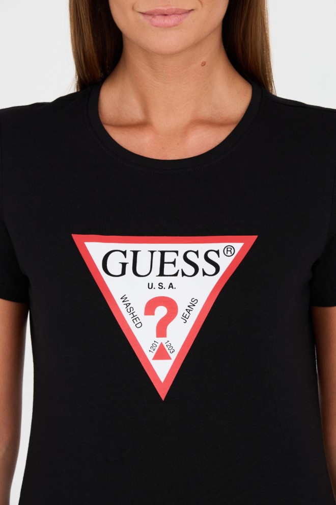 GUESS Czarny t-shirt Original Tee