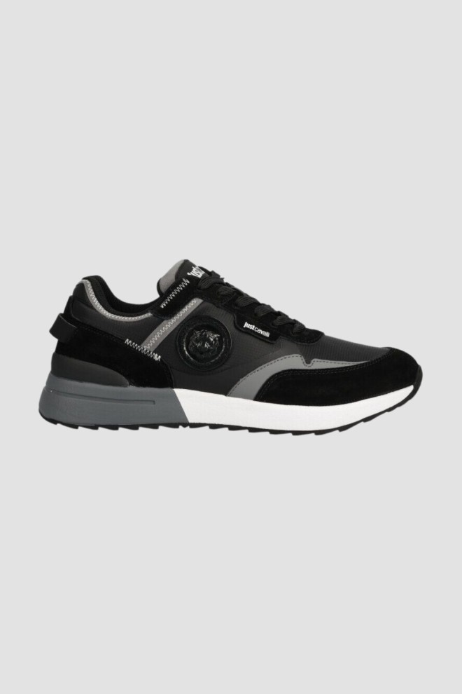 JUST CAVALLI Black Fondo Action Basic sneakers