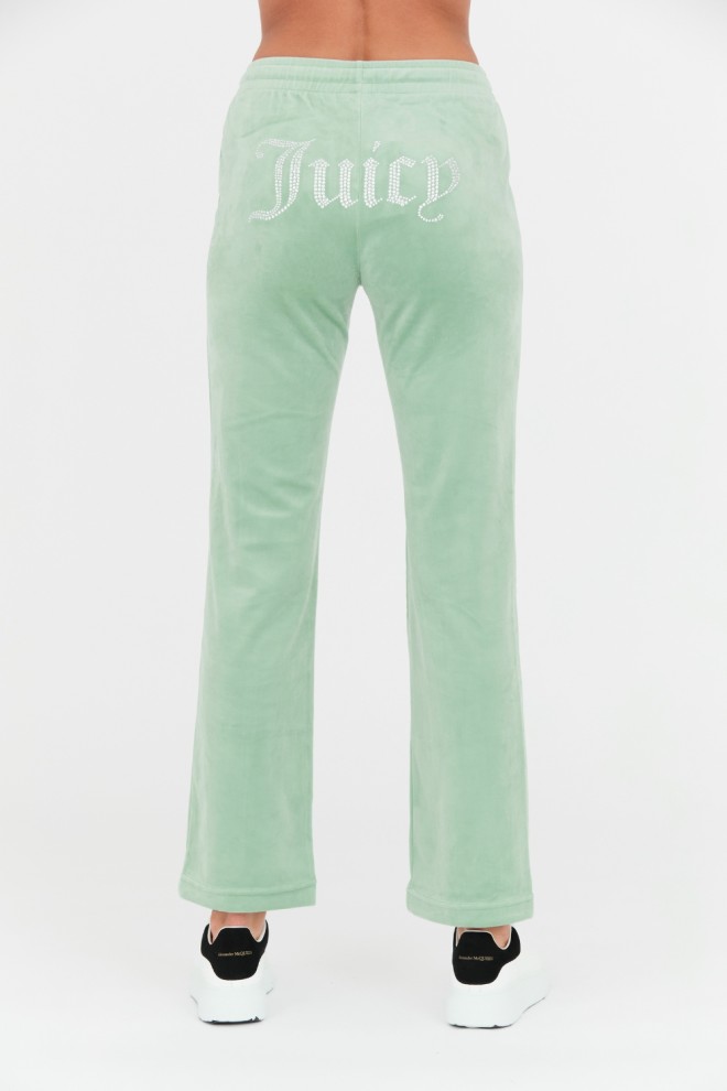 JUICY COUTURE Seledynowe spodnie dresowe Tina