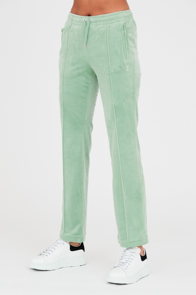 Pantaloni de trening Tina pentru femei JUICY COUTURE Seledyn