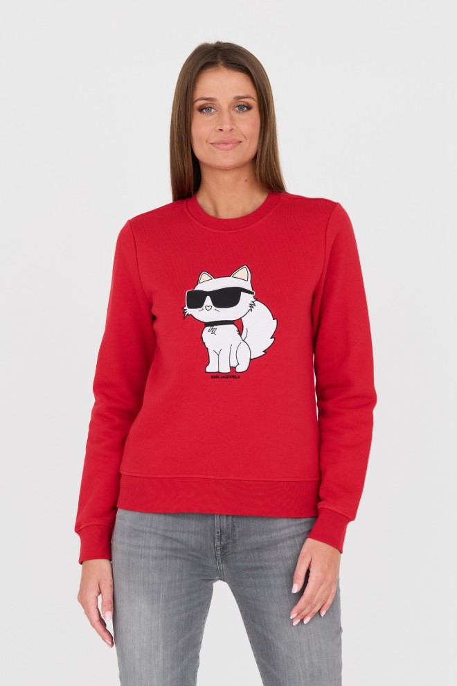 KARL LAGERFELD Red Iconic 2.0 Sweatshirt