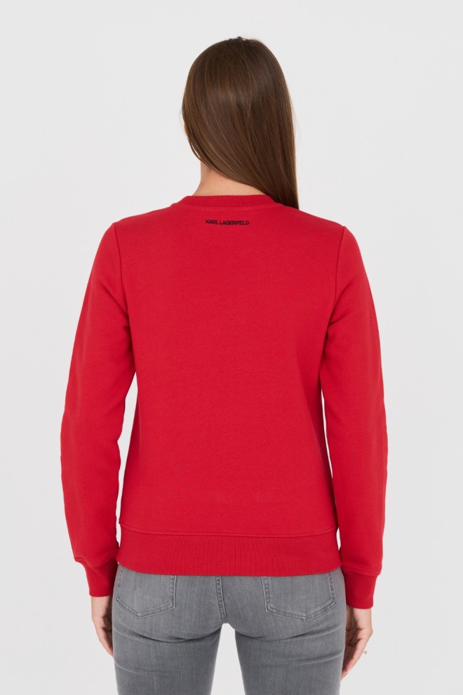 KARL LAGERFELD Red Iconic 2.0 Sweatshirt