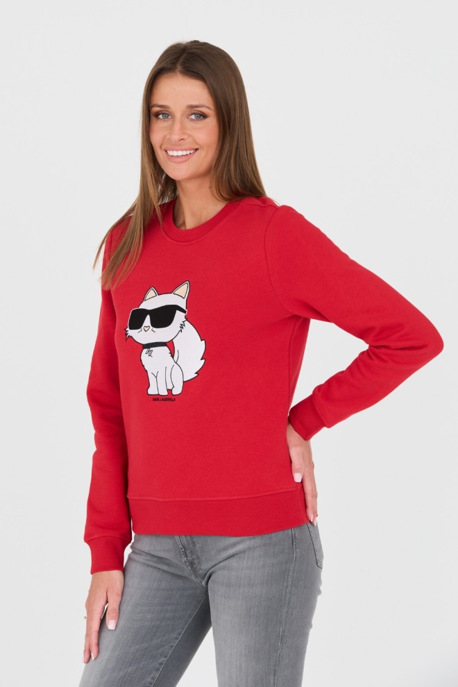 KARL LAGERFELD Red Iconic 2.0 Sweatshirt