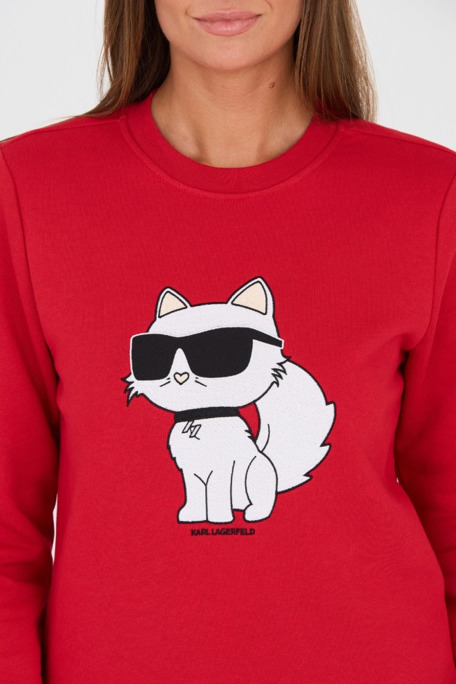 KARL LAGERFELD Red Iconic 2.0 Sweatshirt