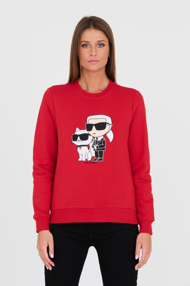 KARL LAGERFELD Red Iconic 2.0 Sweatshirt