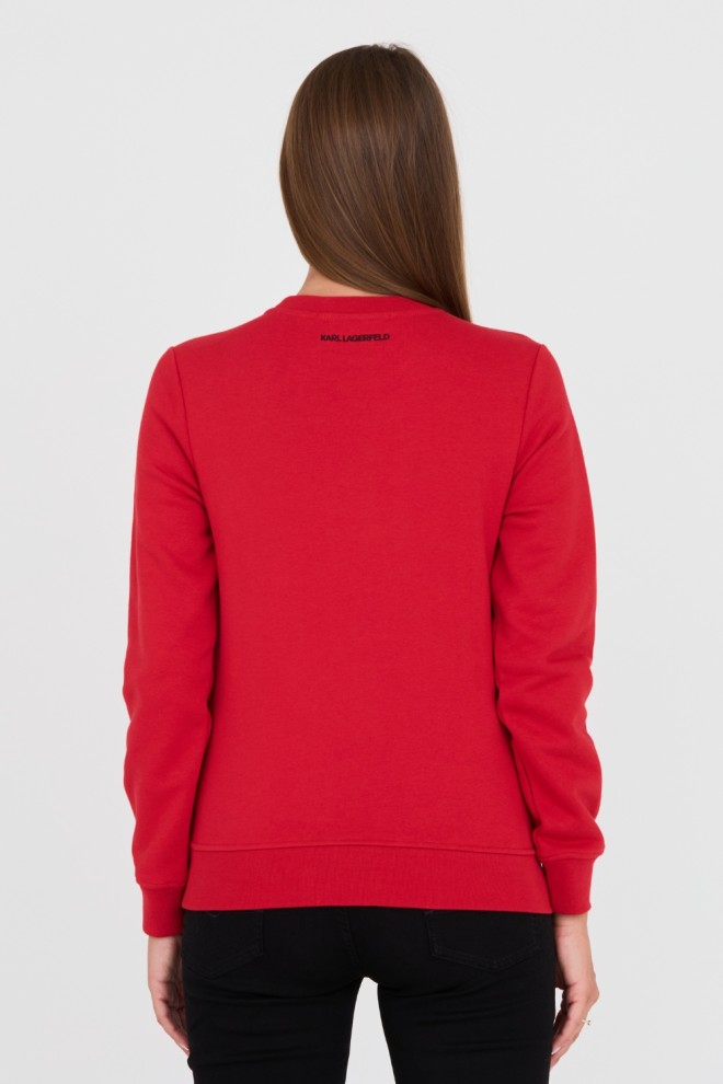 KARL LAGERFELD Red Iconic 2.0 Sweatshirt