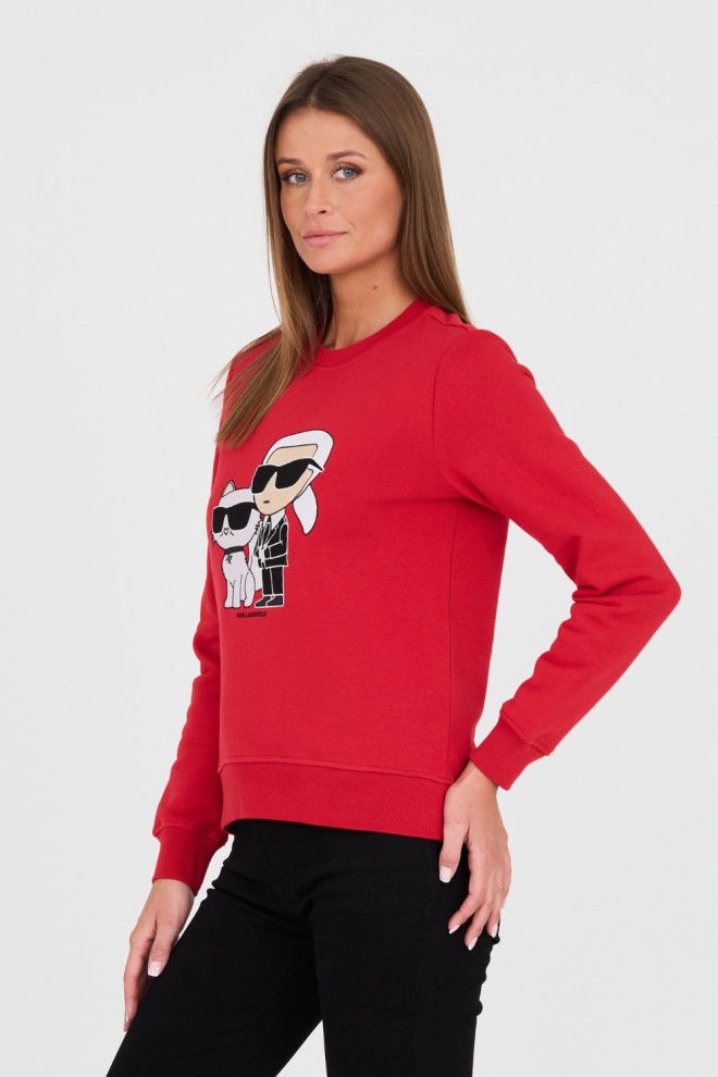 KARL LAGERFELD Red Iconic 2.0 Sweatshirt