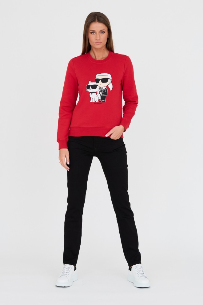 KARL LAGERFELD Red Iconic 2.0 Sweatshirt