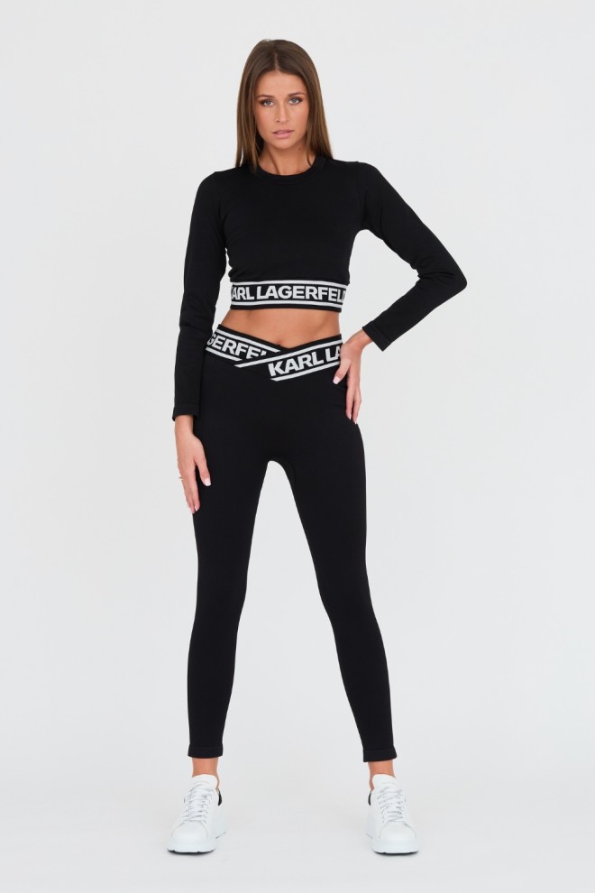 KARL LAGERFELD Black leggings