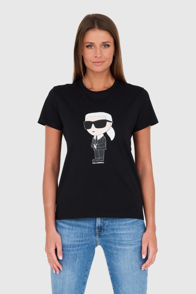 KARL LAGERFELD Tricou negru pentru femei Karl