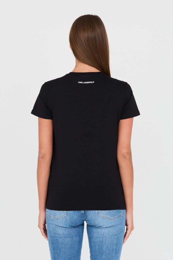 KARL LAGERFELD Tricou negru pentru femei Karl