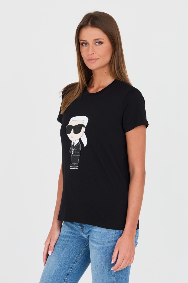 KARL LAGERFELD Tricou negru pentru femei Karl