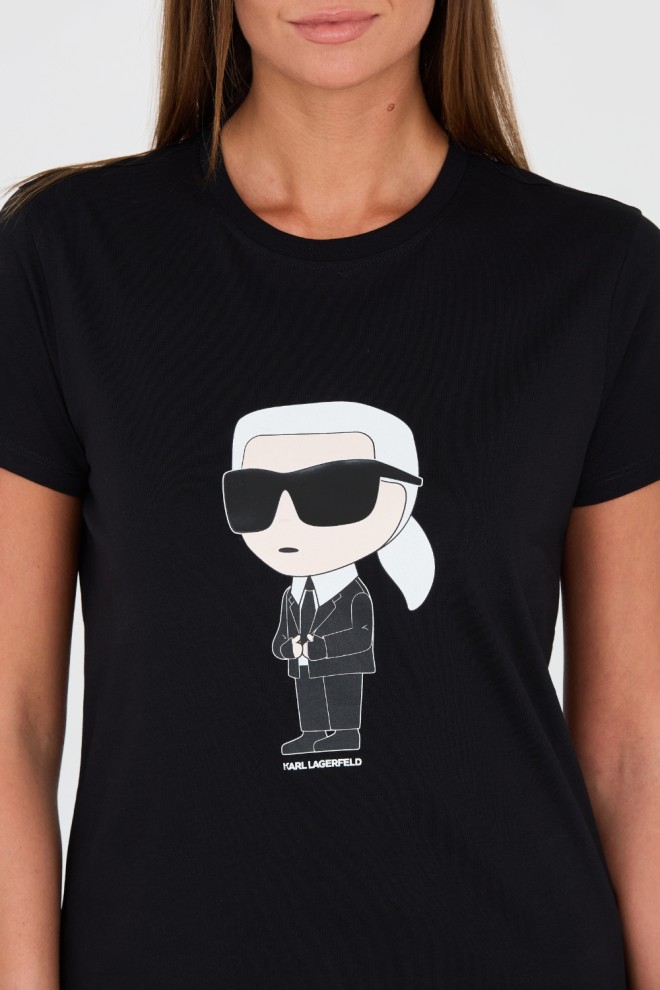 KARL LAGERFELD Tricou negru pentru femei Karl
