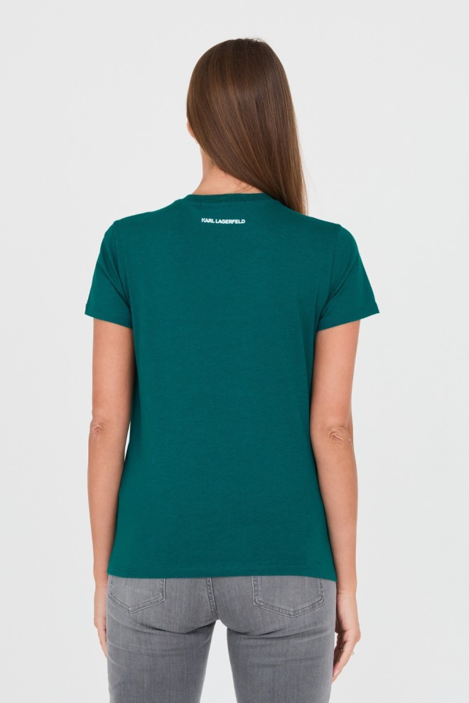 KARL LAGERFELD Tricou verde Karl pentru femei