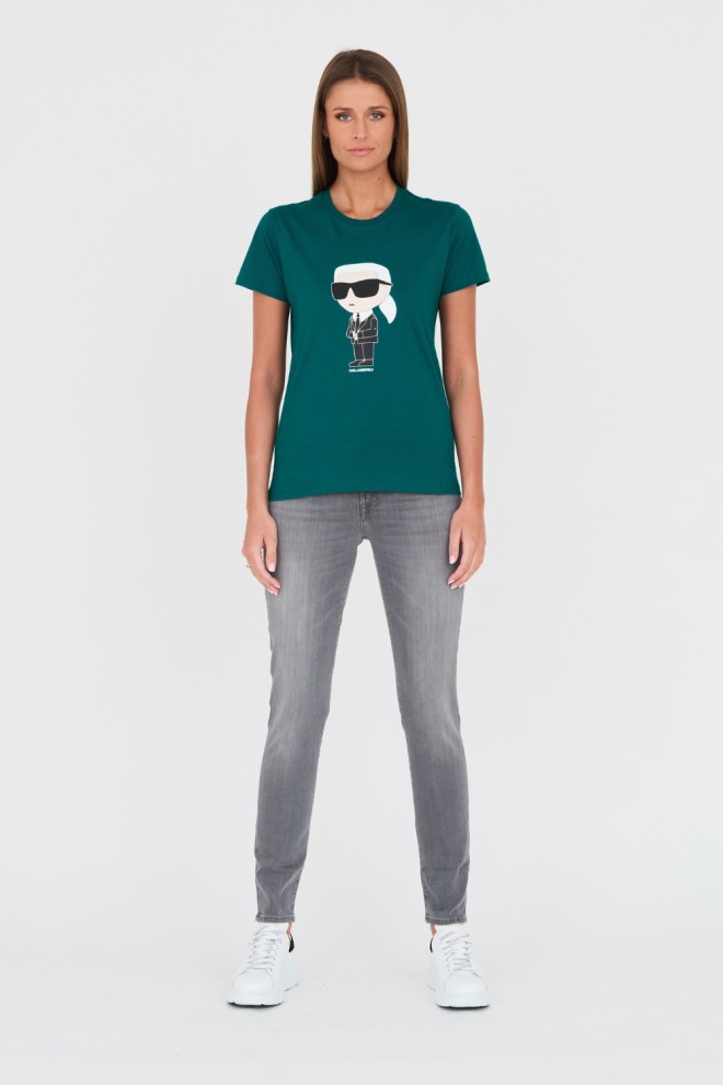 KARL LAGERFELD Tricou verde Karl pentru femei