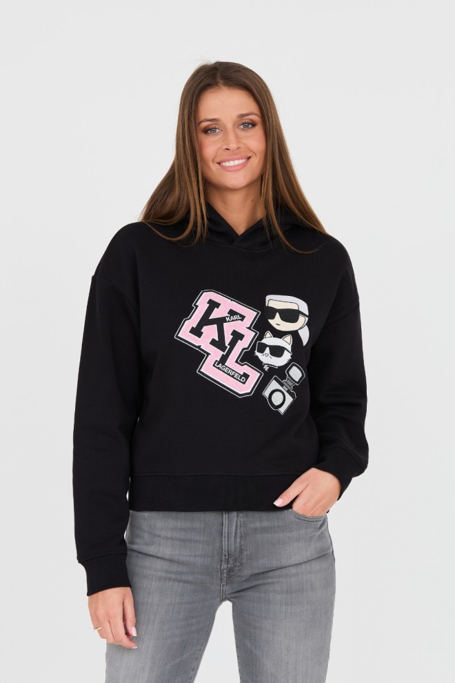 KARL LAGERFELD Black Iconic Sweatshirt