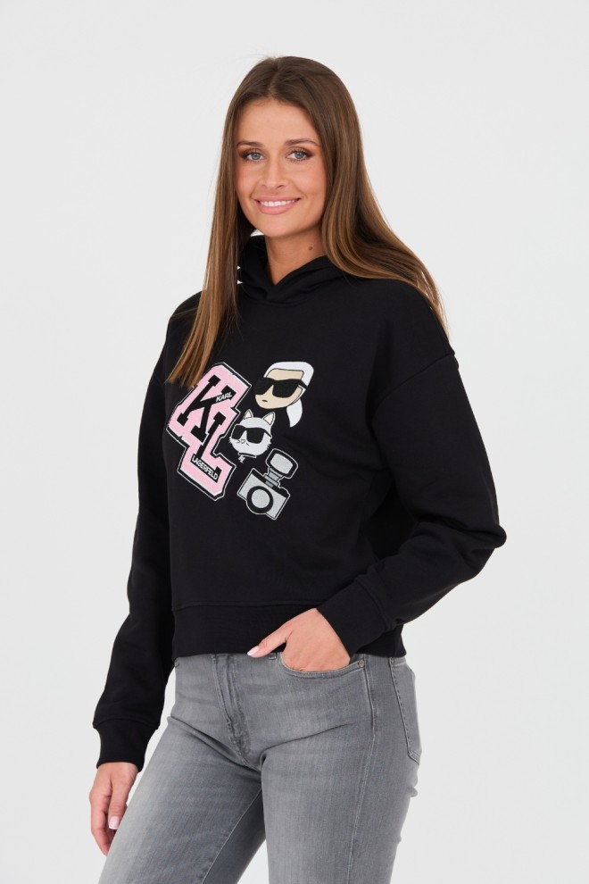 KARL LAGERFELD Black Iconic Sweatshirt