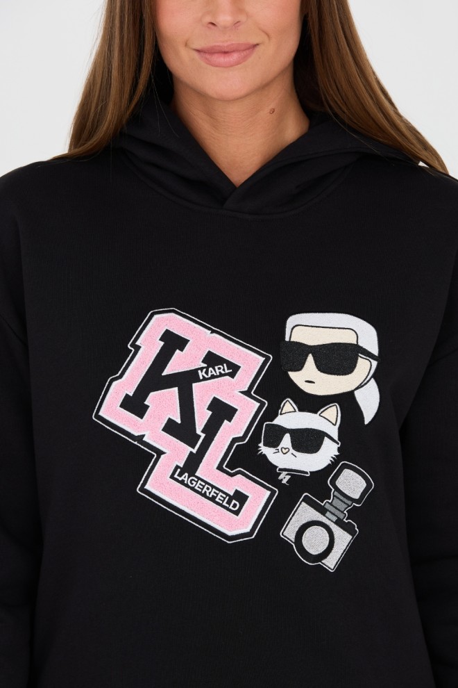 KARL LAGERFELD Black Iconic Sweatshirt