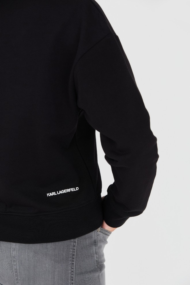 KARL LAGERFELD Black Iconic Sweatshirt